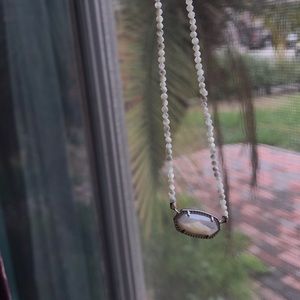 Kendra Scott Ivory Pearl Elisa Pendent Necklace